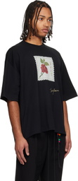 Song for the Mute Black 'Rose Stamp' Gym T-shirt