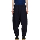 Issey Miyake Men Reversible Navy Stripe Trousers