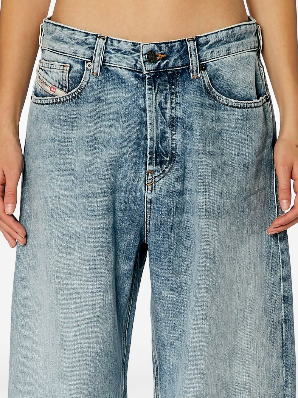 Diesel Blue 1996 D-Sire 09h57 Mid-Rise Wide-Leg Jeans Diesel