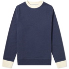 Oliver Spencer Robin Contrast Rib Crew Sweat