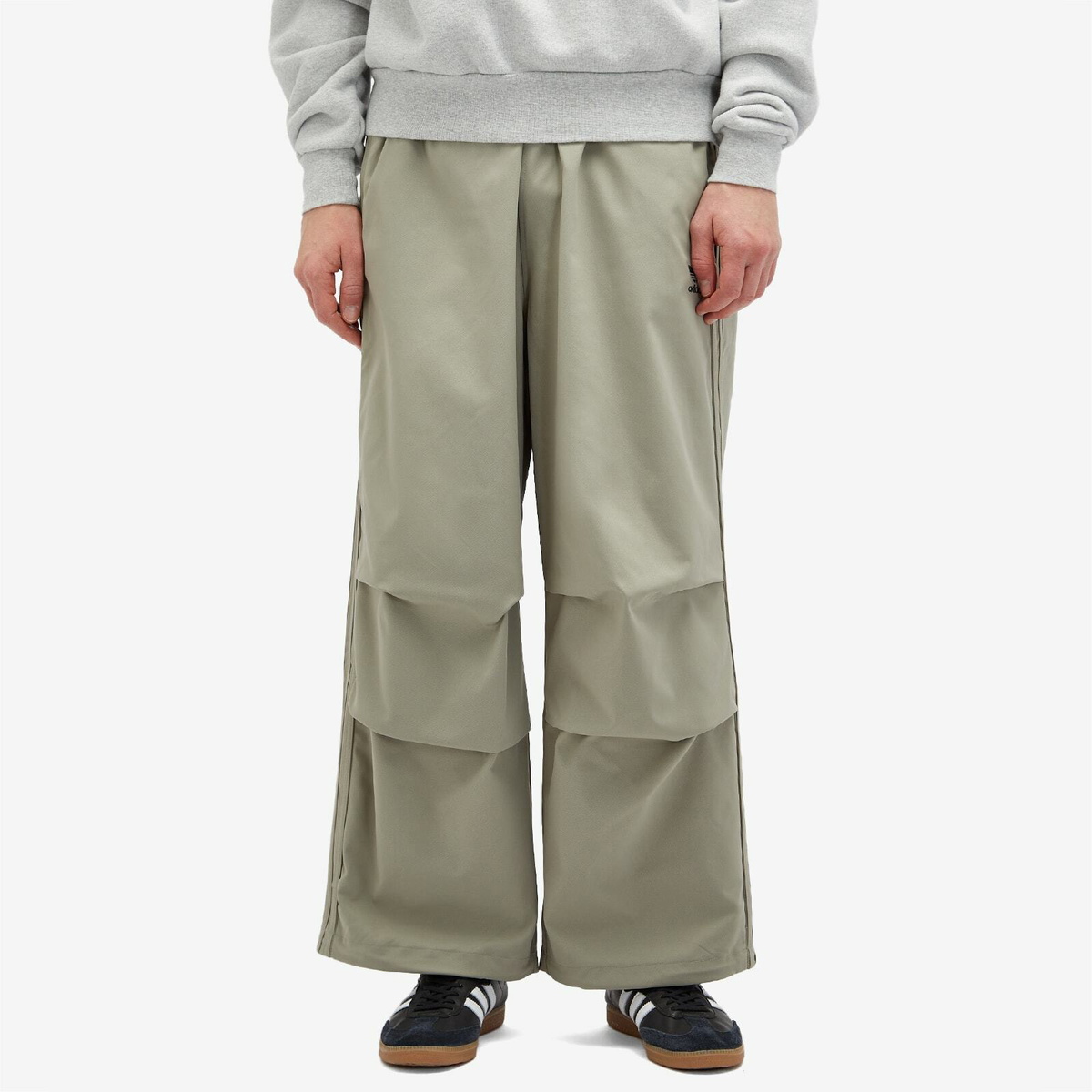 Adidas Men's Parachute Pant in Silver Pebble adidas