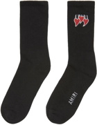 AMIRI Black 3 Hearts Socks