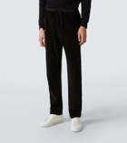 Saint Laurent Cotton velvet sweatpants