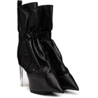 Rick Owens Black Tower Pull-On Cuffed Taquito Boots