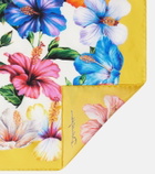 Dolce&Gabbana Floral silk twill scarf