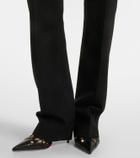 Valentino VGold wool-blend straight pants