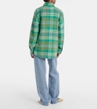 God's True Cashmere Hero plaid cashmere shirt