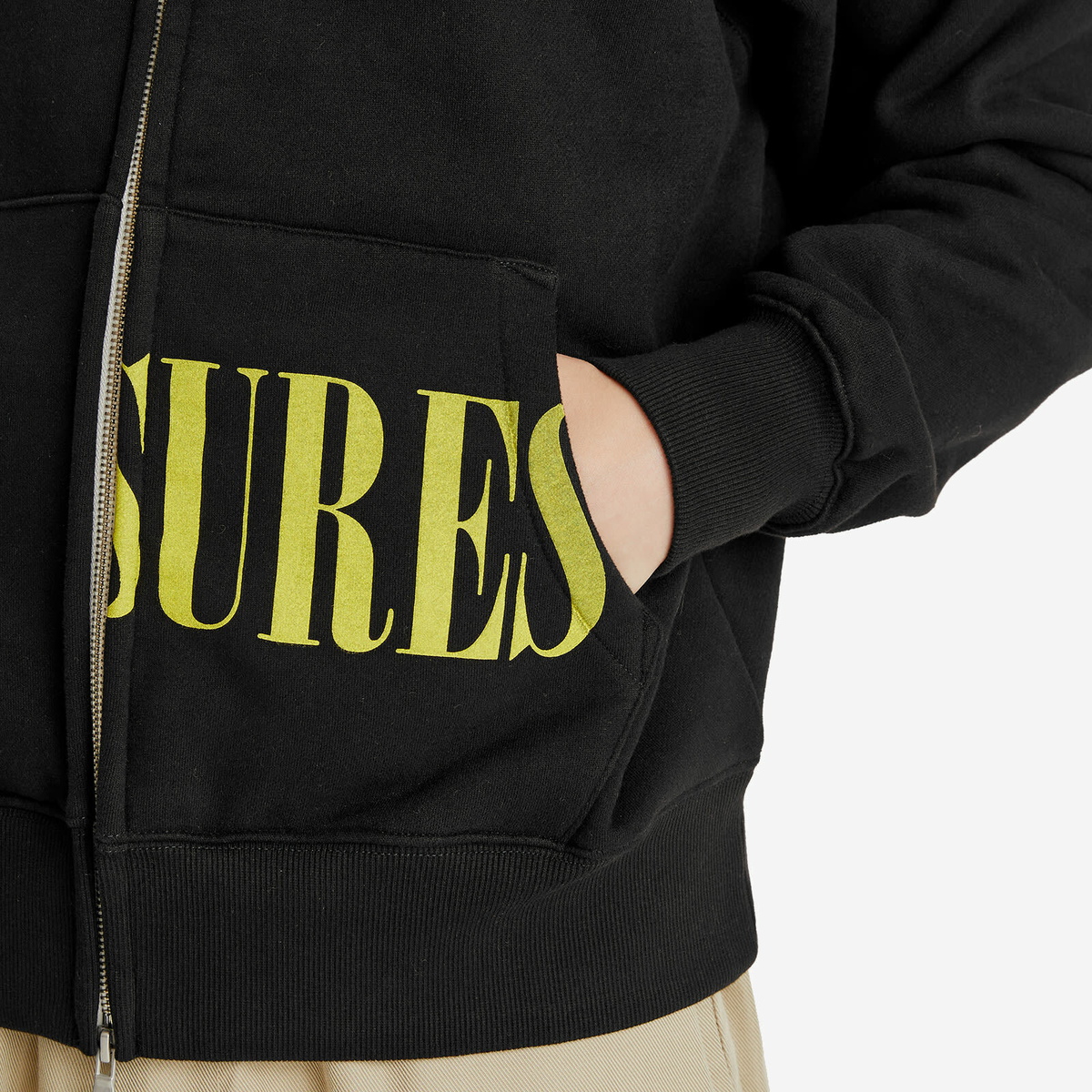 Pleasures Men's Split Zip Hoodie in Black