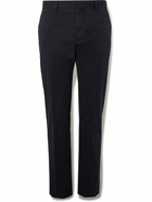 Zegna - Slim-Fit Stretch-Cotton Twill Trousers - Blue