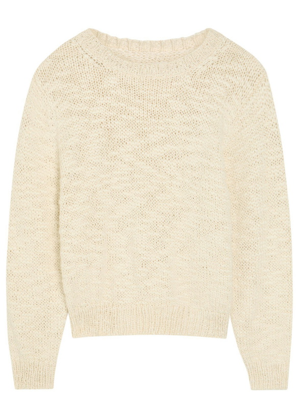 Photo: Suzie Kondi Kismet Slubbed Cashmere Jumper Ecru