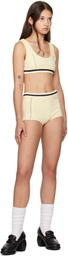 AMBUSH Off-White Contrast Stitch Culotte Shorts