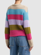 WEEKEND MAX MARA Palco Striped Cashmere Knit Sweater