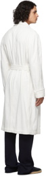 Ralph Lauren Purple Label SSENSE Exclusive White Terrycloth Robe