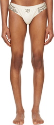 Jean Paul Gaultier Off-White 'The Tattoo Wings' Swim Briefs