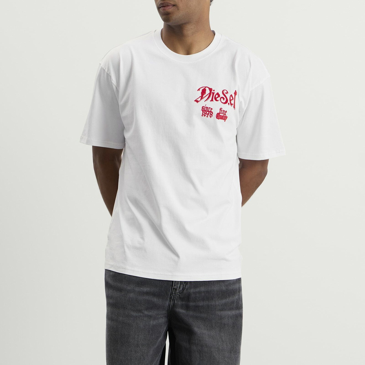 Diesel Men's Protection T-Shirt in Bright White