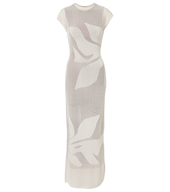 Photo: SIR Solange knitted semi-sheer maxi dress