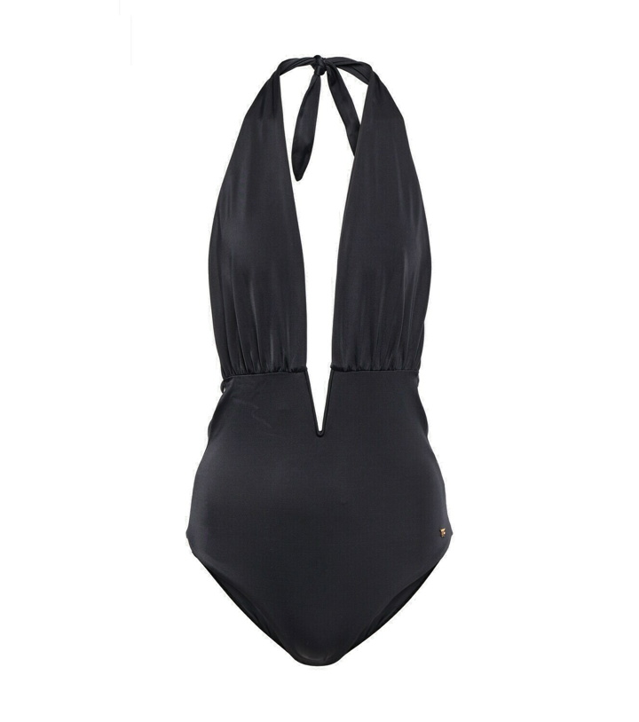 Photo: Tom Ford - Halter jersey swimsuit