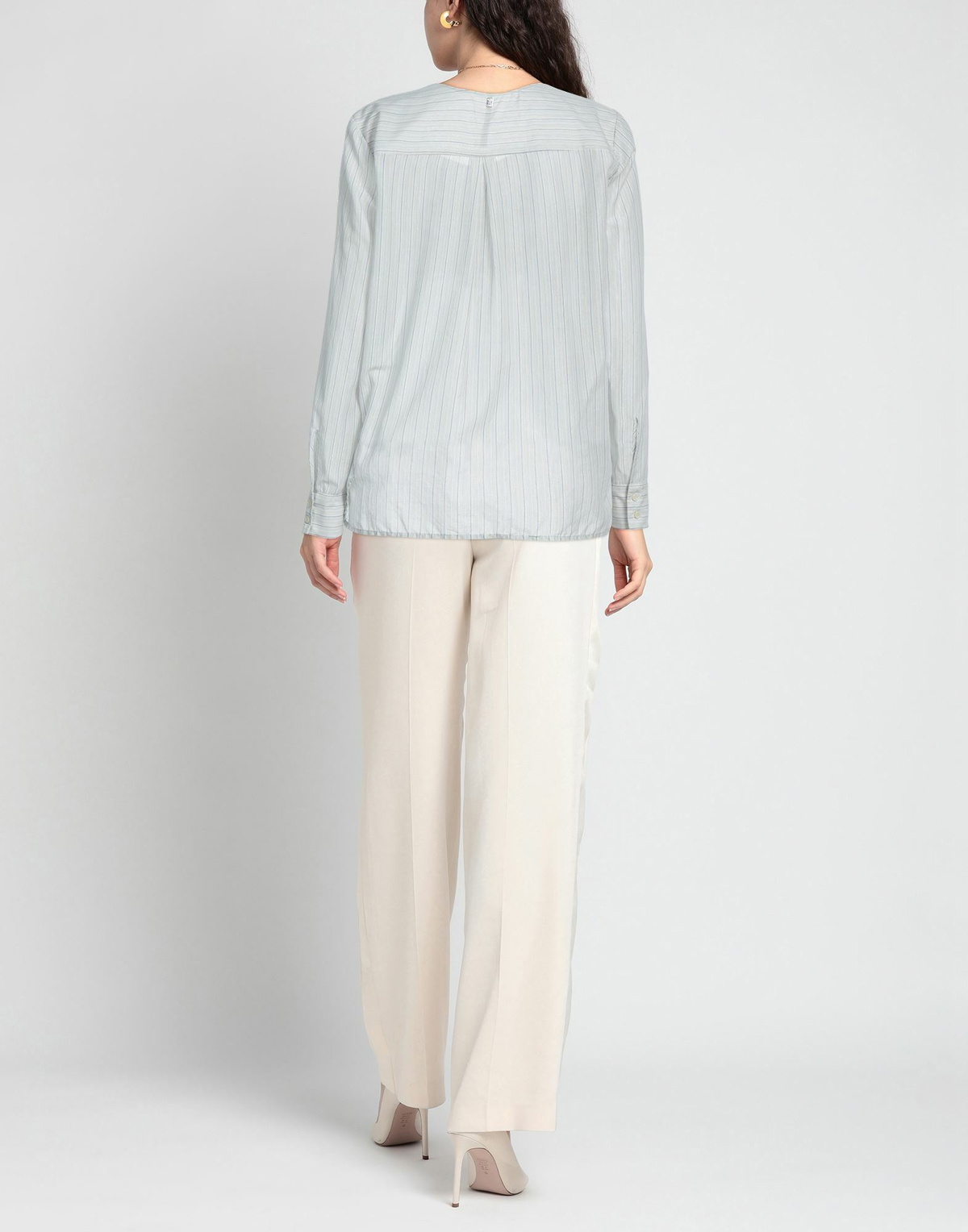 Manila Grace Womens Top Slate in Blue