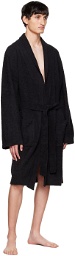 mastermind WORLD Black Jacquard Robe