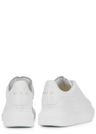 Alexander McQueen Oversized White Leather Sneakers, Sneakers, White