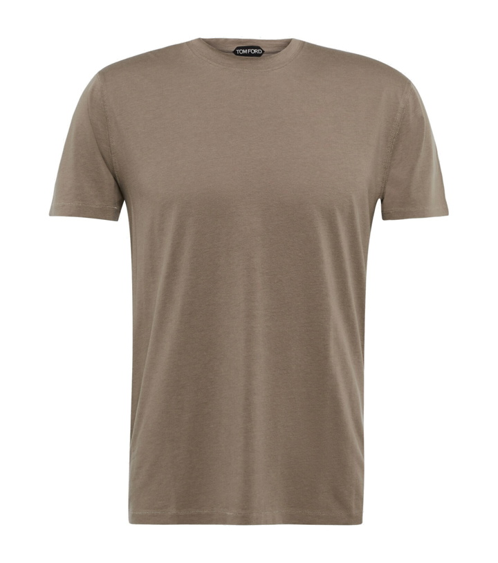 Photo: Tom Ford - Short-sleeved jersey T-shirt