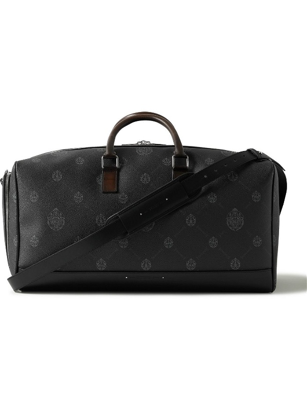 Photo: Berluti - Week Off Leather-Trimmed Monogrammed Coated-Canvas Holdall