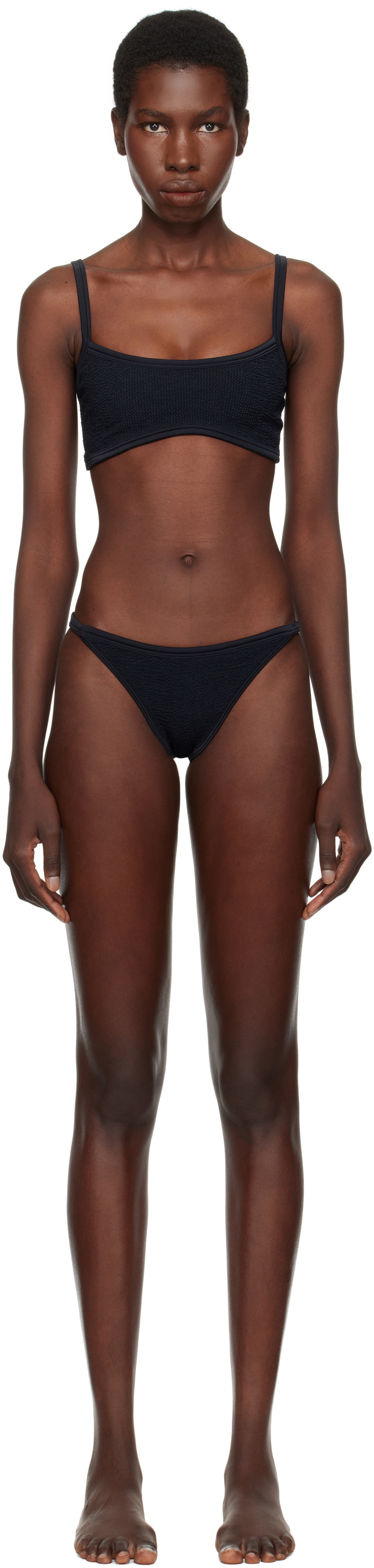 Hunza G Black Tyler Tonal Bikini