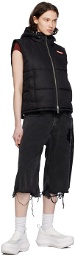 Charles Jeffrey LOVERBOY Black Zip Vest