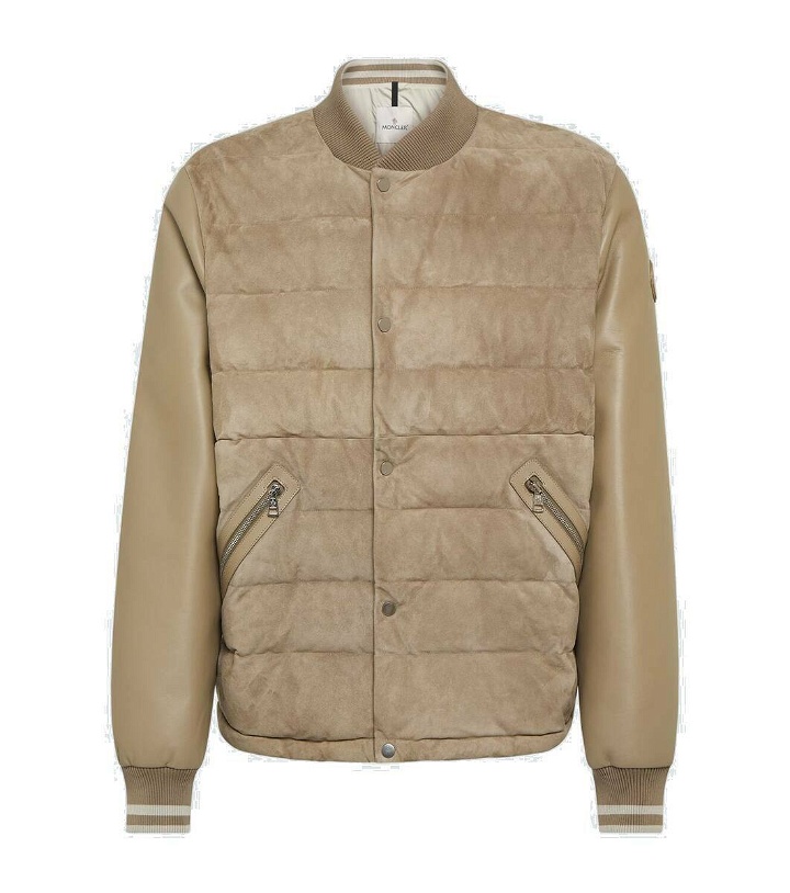 Photo: Moncler Chalanches leather and down bomber jacket