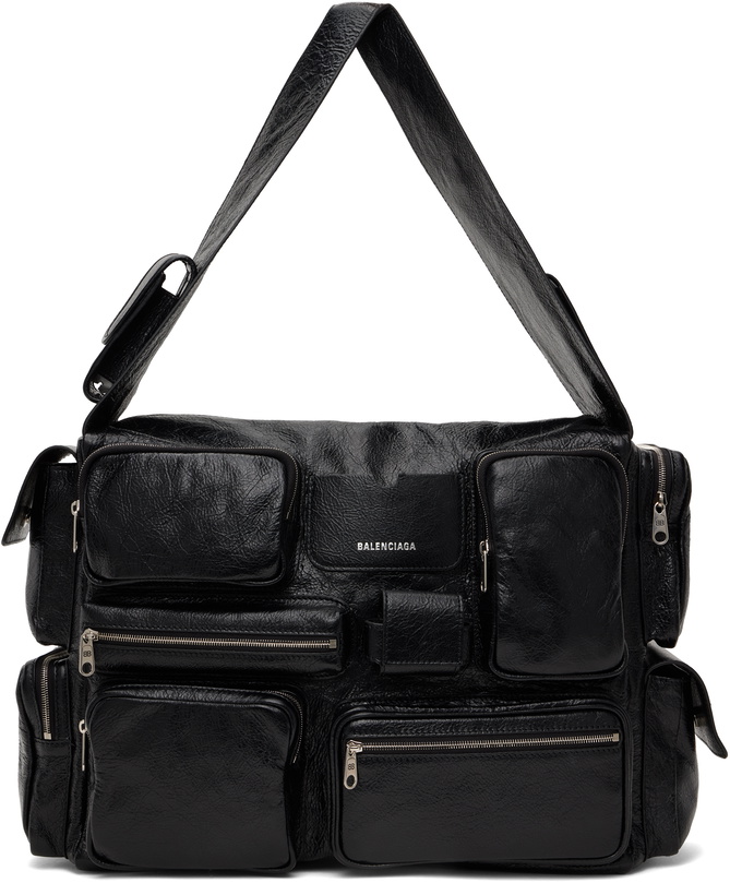 Photo: Balenciaga Black Superbusy Large Sling Duffle Bag