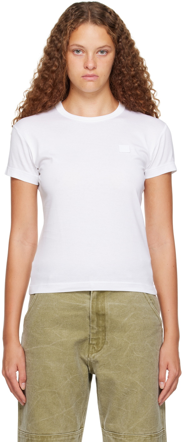 Acne Studios White Patch T-Shirt Acne Studios