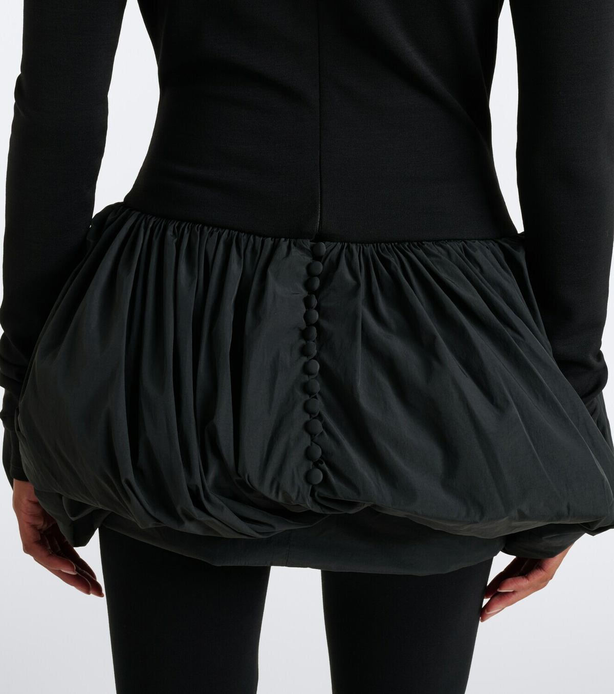 Magda Butrym Paneled wool-blend minidress