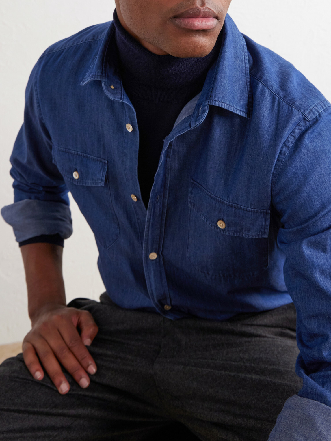 Boglioli - Denim Shirt - Blue