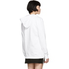 Calvin Klein Jeans White Heavyweight Zip-Up Hoodie