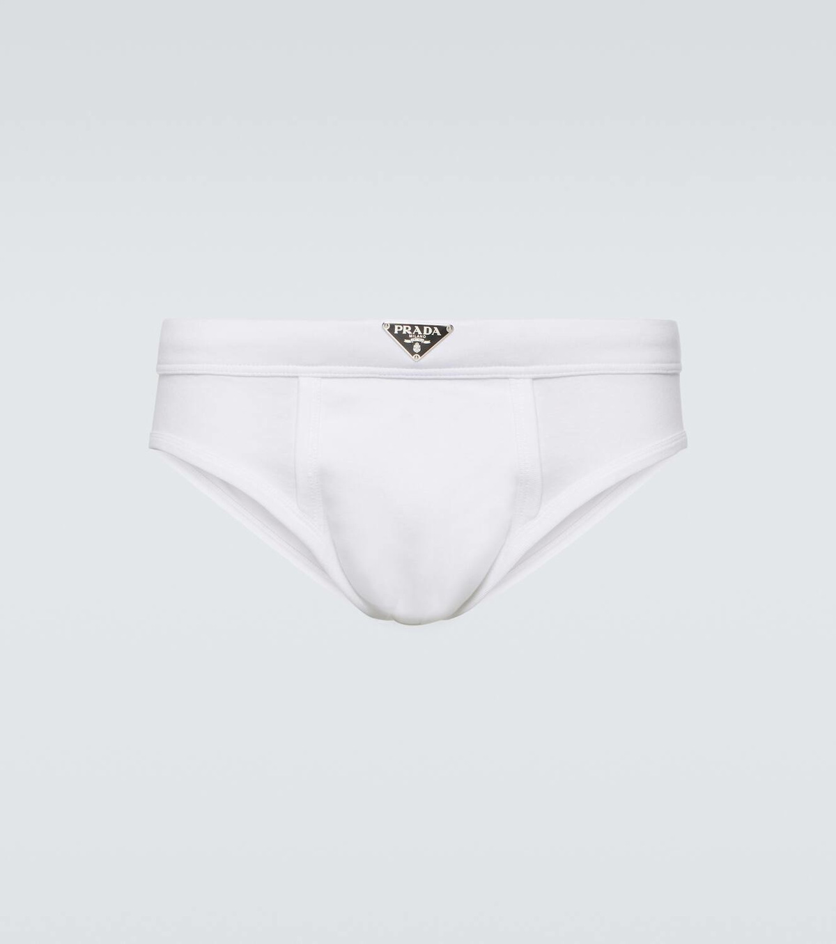 Prada Triangle striped cotton briefs