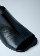 MM6 Maison Margiela Leather Mule with Transparent Block Heel