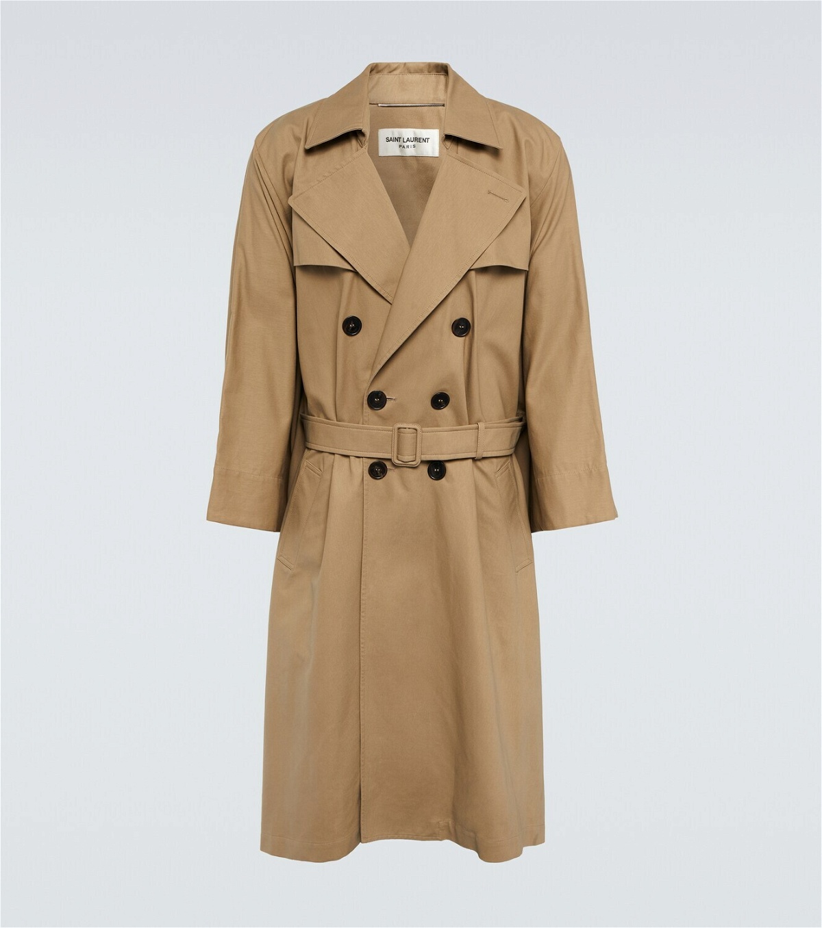 Saint Laurent - Double-breasted cotton trench coat