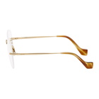 Loewe Gold and Tortoiseshell Round Glasses