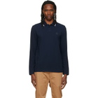 BOSS Navy Logo Patch Polo