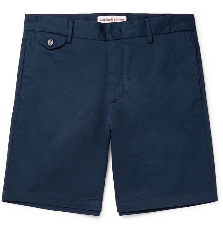 Photo: Orlebar Brown - Marshall Cotton-Blend Shorts - Blue