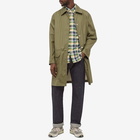 Beams Plus Men's Button Down Inian Madras Shirt in Green