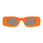 Loewe White and Orange Paulas Ibiza Square Sunglasses