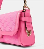 Gucci GG Small leather-trimmed crossbody bag
