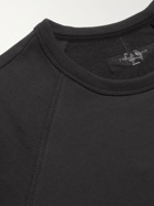 RAG & BONE - City Distressed Organic Loopback Cotton-Jersey Sweatshirt - Gray