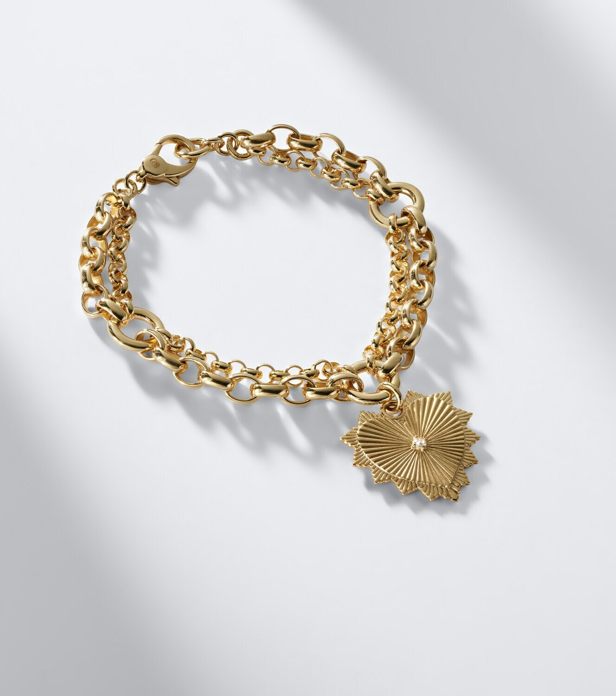 FoundRae True Love 18kt gold bracelet with diamond