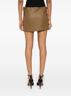 Jade Cropper Leather Mini Skirt