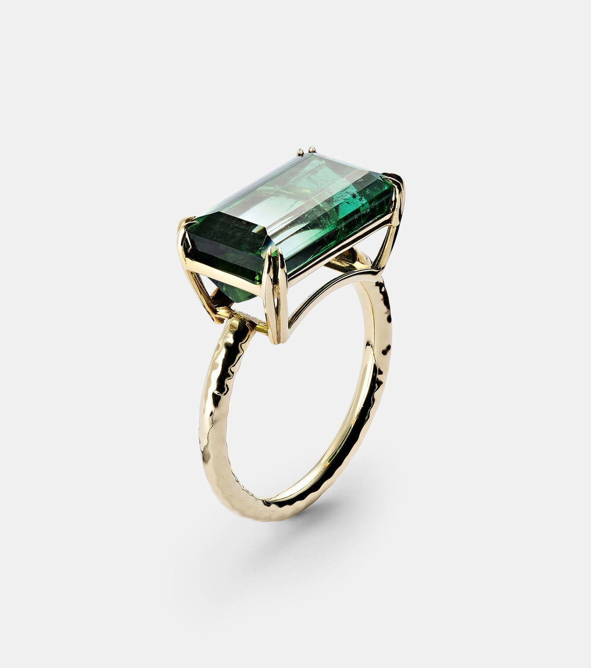 Octavia Elizabeth Olivia 18kt gold ring with tourmaline