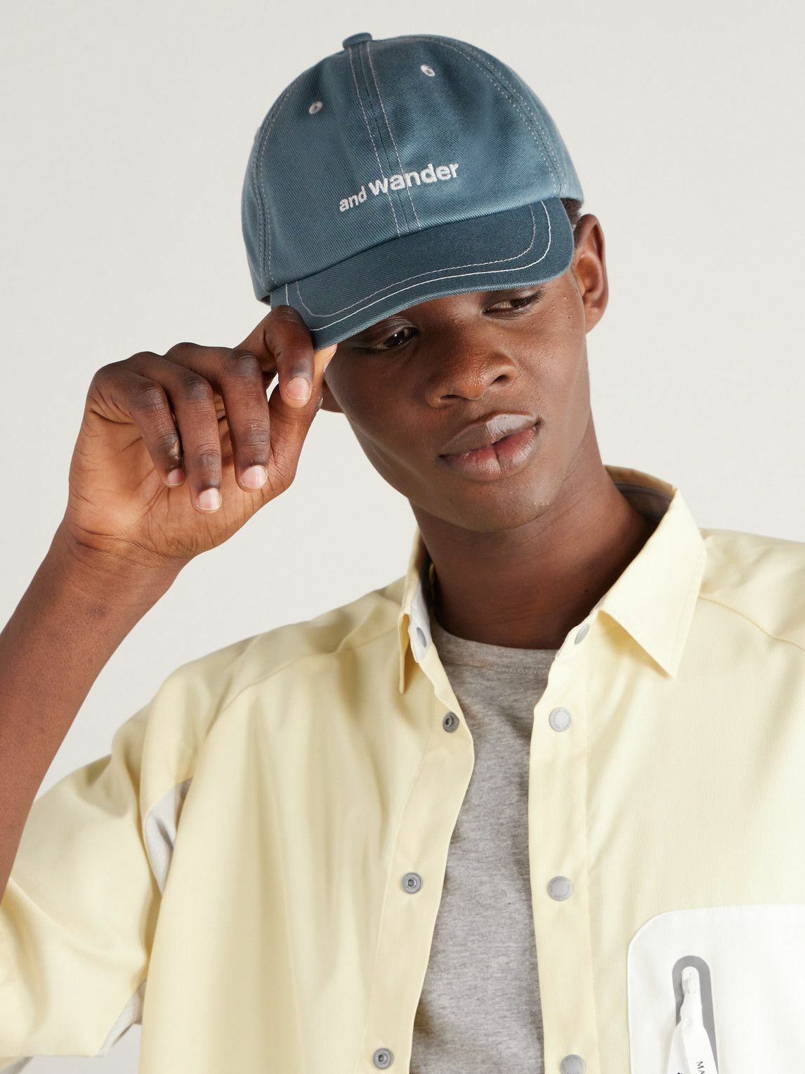 And Wander - Logo-Embroidered Cotton-Twill Baseball Cap and Wander