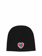 MONCLER - Heart Patch Wool Tricot Beanie Hat