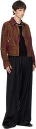 Vivienne Westwood Brown & Red Pourpoint Denim Jacket